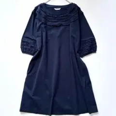 ピンクハウス ピコフリル ピンタック 丸襟 シャツ チュニック