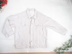 92396 ミラオーウェン　リネン100％　ジャケット　ベージュ　F