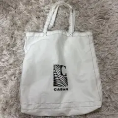 CABaN ロゴ入り トートバッグ ホワイトのサムネイル