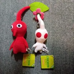 ピクミンぬいぐるみ　赤ピクミン　白ピクミン
