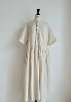nest Robe リネン近江晒シャツワンピース マキシ 高身長 - メルカリ