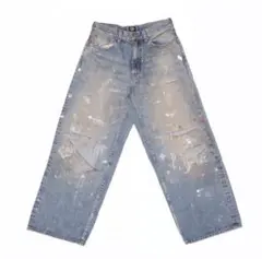 山田蓮 TSY RIPPED WIDE STRAIGHT DENIM BLACK - メルカリ