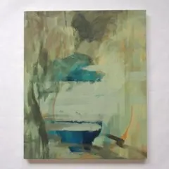 真作 山川輝夫 「Blue and Blue 間 No.3」 15号 油彩 - メルカリ