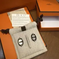 最終値下げ HERMES エルメス ノーティック ピアス ゴールド色 - メルカリ