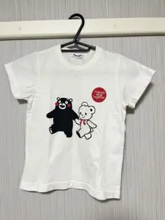 familiar くまモン Tシャツ 120 トップス コラボ　白