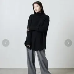 『新品タグ付』　マルゥ　ルーズ タートルネックニット