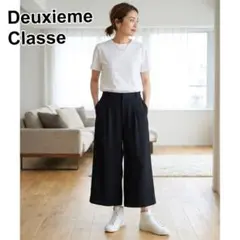 ドゥーズィエムクラス タックロングスカート リネン 麻 フレア マキシ