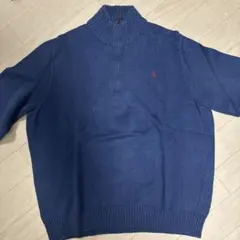 POLO RALPH LAUREN ブルーハイネックセーター XXL