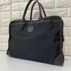 ビジネスバッグ ブラック ナイロン レザー フェリージ - メルカリ