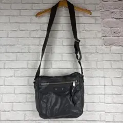 BALENCIAGA バレンシアガ レザー ショルダーバッグ グレー カーキのサムネイル
