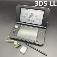 ◯任天堂 3DS LL レッド×ブラック SPR-001