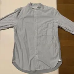 スーピマコットンオーバーサイズスタンドカラーシャツ ＋J