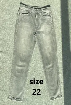 upper heights デニム　ザ ハイライズ ステラ　グレー　22