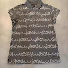 PEARLY GATES ポロシャツ グレー 総柄 サイズ0