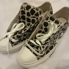 新品未使用　CONVERSE レオパード柄 スニーカー 24cmのサムネイル