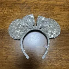 ミッキー型シルバースパンコールカチューシャ