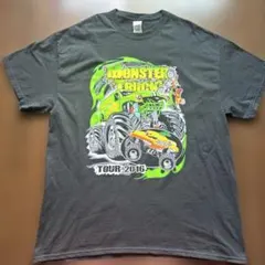 【大迫力グラフィック】2016年 モンスタートラック ツアーTシャツ 古着 XLのサムネイル