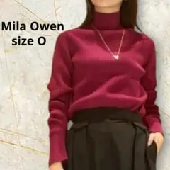 美品♡MilaOwenミラオーウェンニットセータースリーブデザインリブハイネック