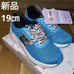 新品　ムーンスター　ニーモ　NI-MO スニーカー　ブルー　水色　19㎝　女の子