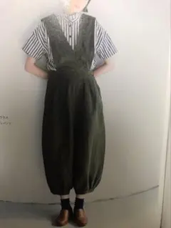 新品　サロペットパンツギンガムチェック