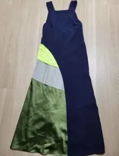 UN3D.ノースリーブワンピース タイプライターギャザー レッド