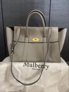 超美品✨マルベリー ベイズウォーター 本革グレー 保存袋・純正