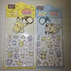 韓国限定　ポケピース キャンディボンボンステッカー&キーリング