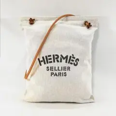 【美品級】HERMES（エルメス）アリーヌ　トートバッグ　キャンバス　ベージュ HERMES - エルメス HERMES バッグ トートバッグ ショルダー