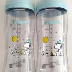 母乳実感　スヌーピーの哺乳瓶　300ml　プラスチック　240ml