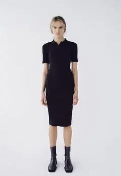 ZARA ポロネックワンピース