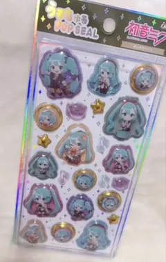 初音ミク　うるちゅるポップシール