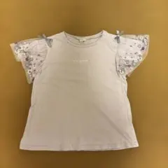 anyFAM 半袖Tシャツ 150 ラベンダー 刺繍のサムネイル