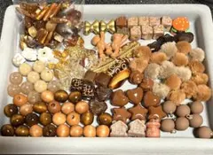 ブラウン系ビーズセット ⭐︎