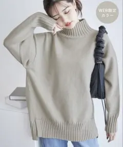 ロペピクニックサイドスリットニットプルオーバー