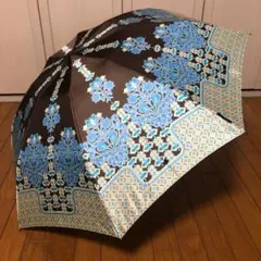アナスイ・折傘 折り畳み傘 雨傘（ブルー×茶系のサムネイル