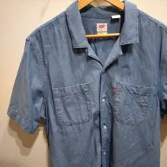 Levi's 半袖シャツ Mサイズ デニム ワークシャツ シャンブレーシャツのサムネイル