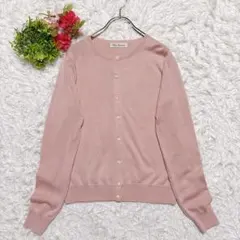 【クリアインプレッション】カーディガン（2）ライトピンク 長袖 美品のサムネイル