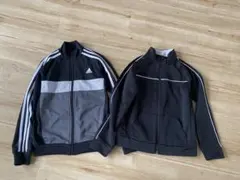 adidas ジャージ グレー ブラック 120/68 122/128