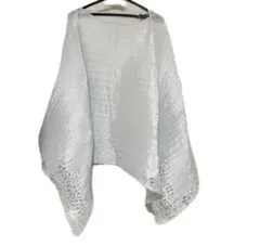 PLEATS PLEASE プリーツ加工 ホワイト ストール ショールのサムネイル