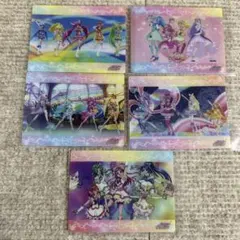 ② プリキュア プリティストア ポイントカード特典 クリアカード 5枚セット