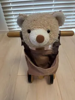 木製 乗用玩具 くまさん 乗り物のサムネイル