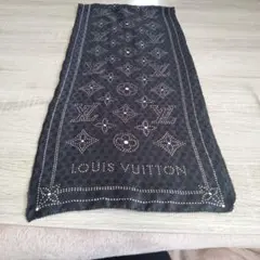 LOUIS VUITTON ブラック ストール 大判 - メルカリ