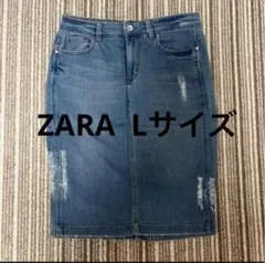 ZARA デニムタイトスカート Lサイズ