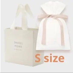 新品未使用SNIDELHOME布袋巾着S付きショッパーS スナイデルホームピンク