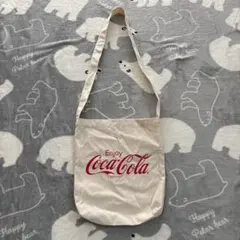 Coca-Cola ロゴ ショルダーバッグ アイボリーのサムネイル