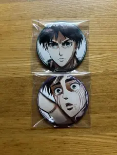 新品未使用 * WIT STUDIO 進撃の巨人 原画 缶バッジ * エレン - メルカリ
