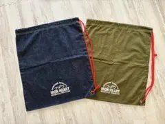 アイアンハート(IRON HEART) 巾着袋 デニム＆コットン バッグ