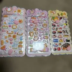 おしりシール お尻シール ぷっくりシール マシュマロ うさぎ　きつね　お寿司