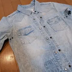 DURER (デュレル) デニム シャツ 長袖 ブルーのサムネイル