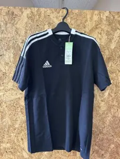 adidas 黒 ポロシャツ 3本ストライプのサムネイル